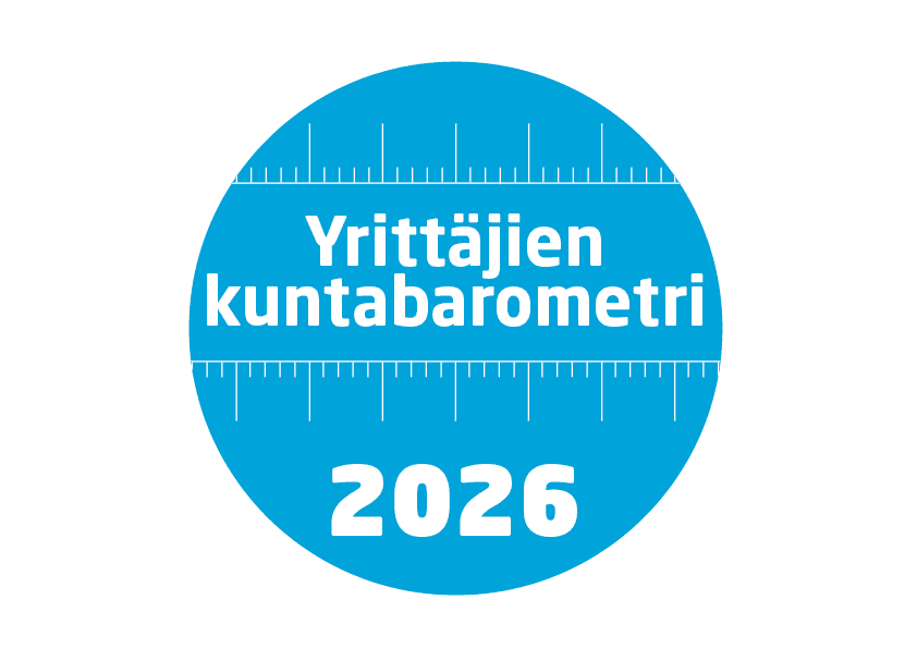 Yrittäjien kuntabarometri logo 2026